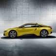 Immagine fiancata nuova ibrida BMW i8 Frozen Protonic Yellow Edition 2017