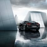 Nuova supercar ibrida BMW i8 Frozen Black