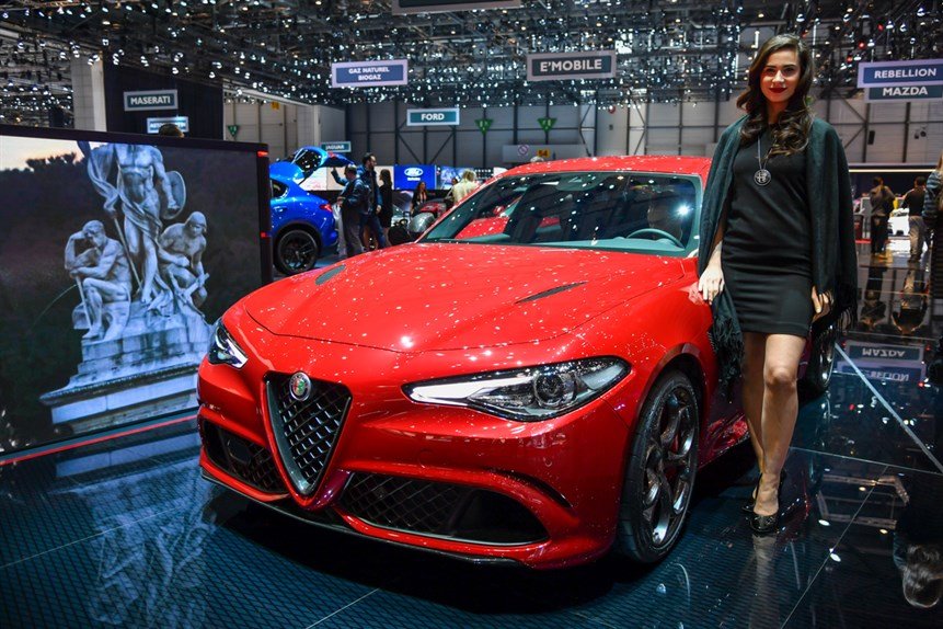 Alfa Romeo stand Salone di Ginevra 2017