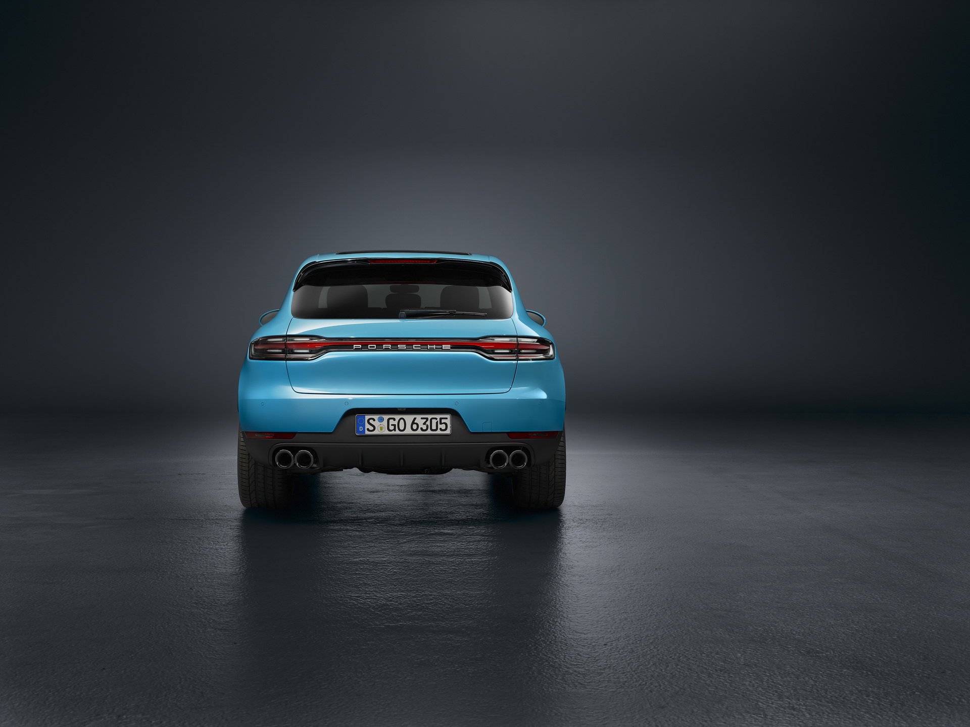 Posteriore nuovo suv Porsche Macan 2019