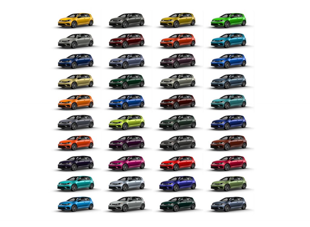 40 colori personalizzabili nuova Golf R 2019