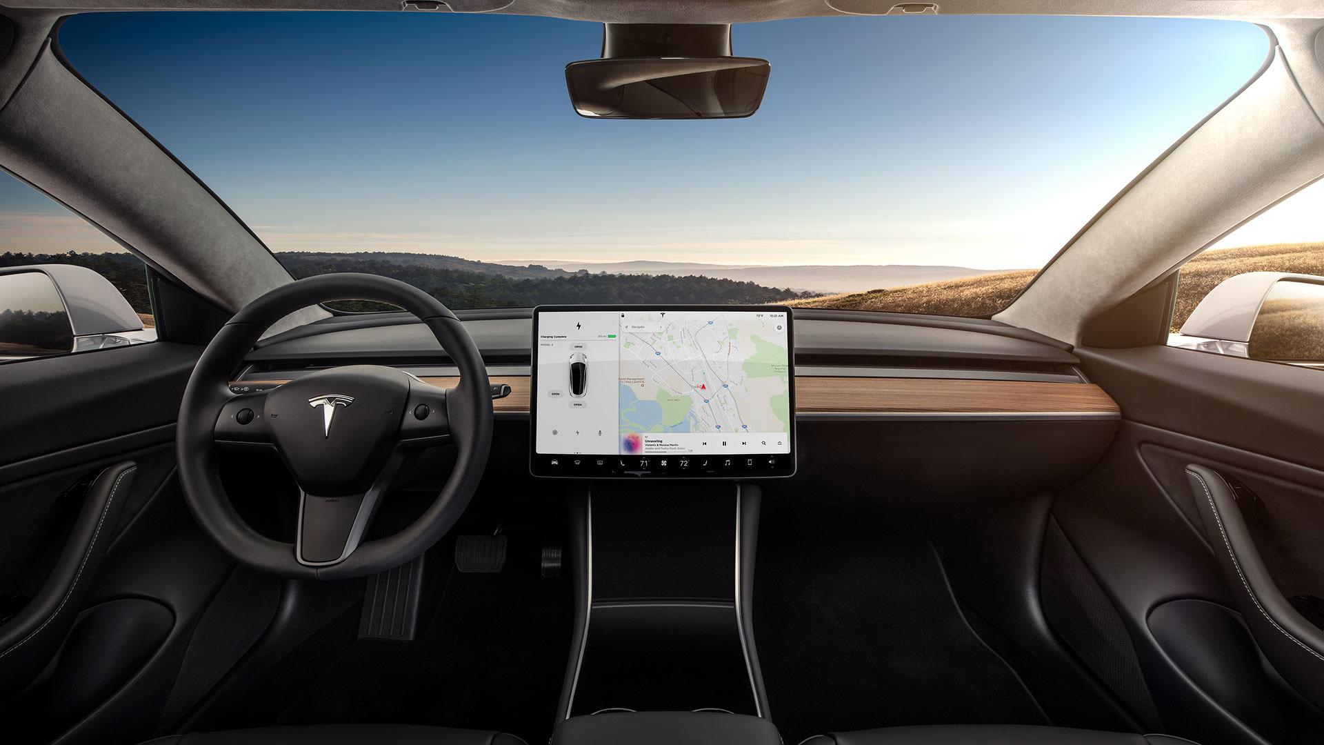 Plancia nuova Tesla Model 3