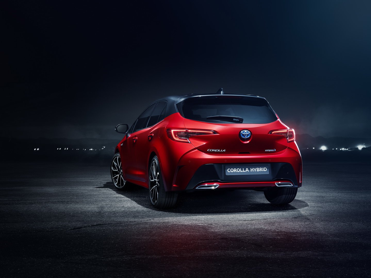 Immagine posteriore nuova Toyota Corolla 2019 hatchback