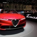 Immagine frontale nuova Alfa Romeo Tonale Concept al Salone di Ginevra 2019