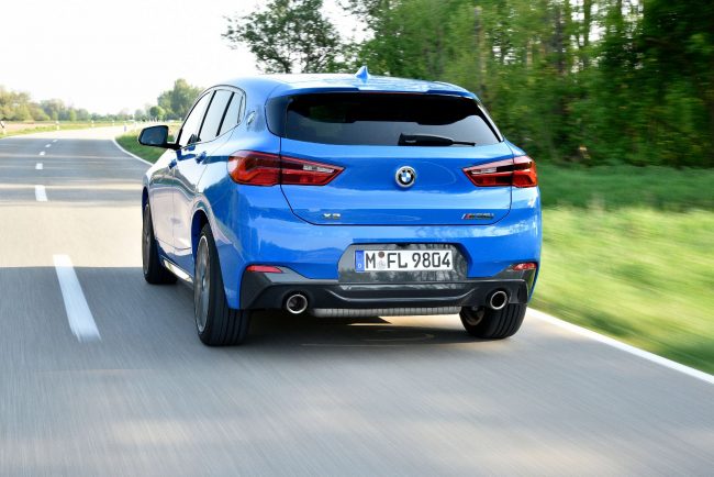 Immagine posteriore nuova BMW X2 M35i 2019 Immagine posteriore nuova BMW X2 M35i 2019