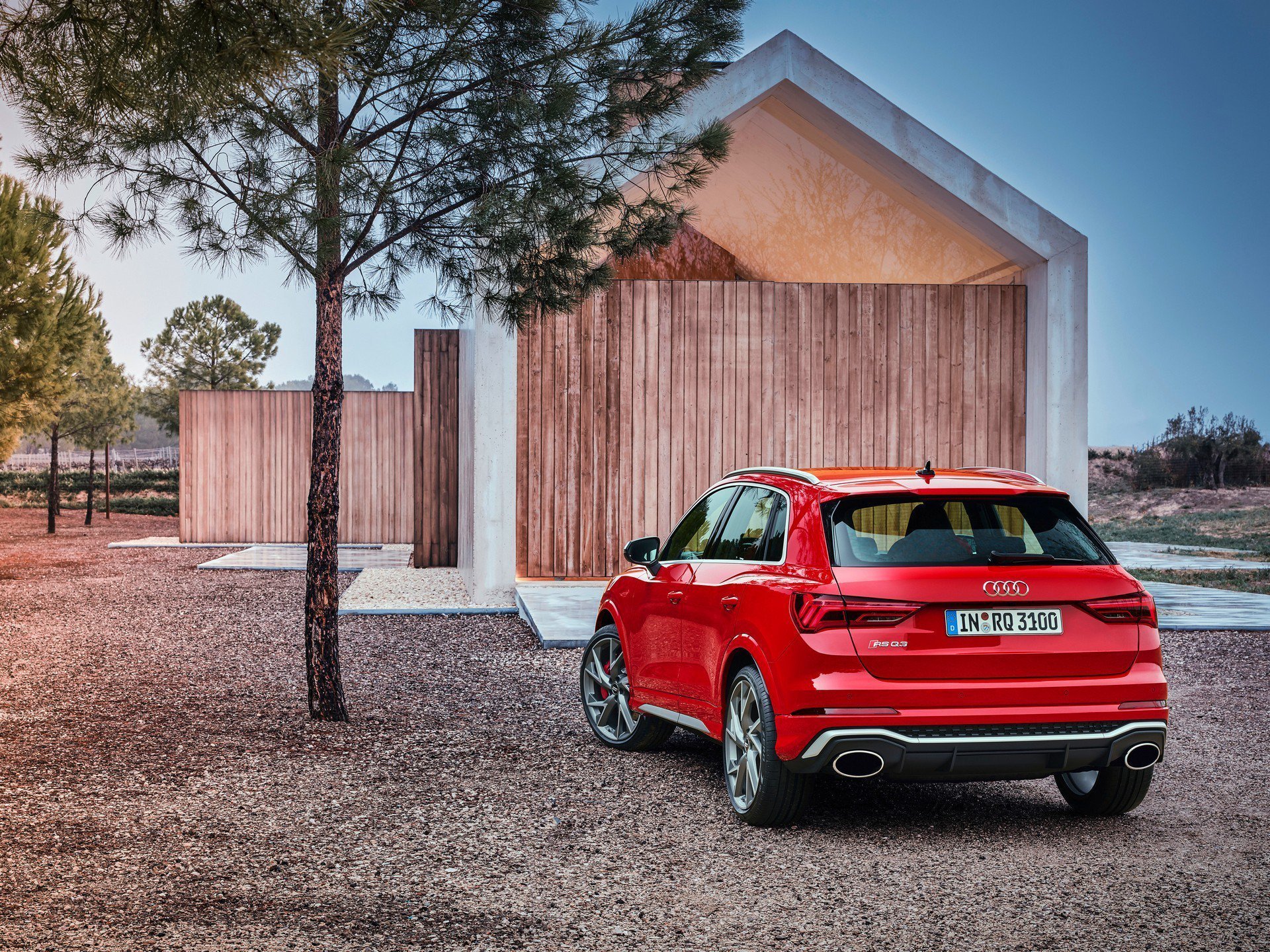 Immagine posteriore nuova Audi RS Q3 2020