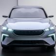 Immagine frontale Nuova berlina elettrica TOGG 2022
