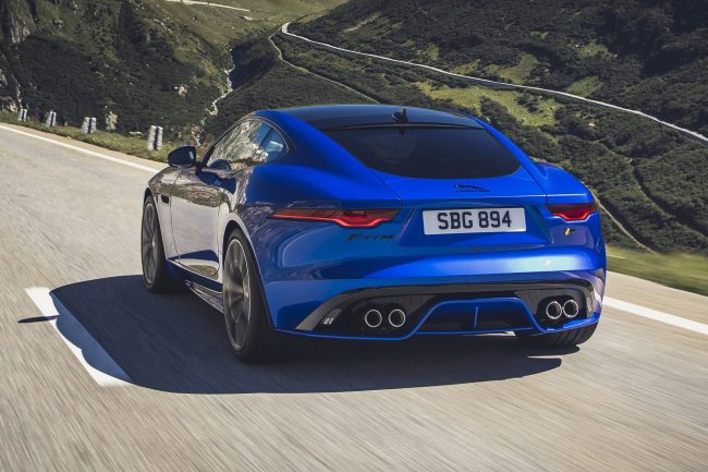 Immagine posteriore Nuova Jaguar F Type 2020 Restyling