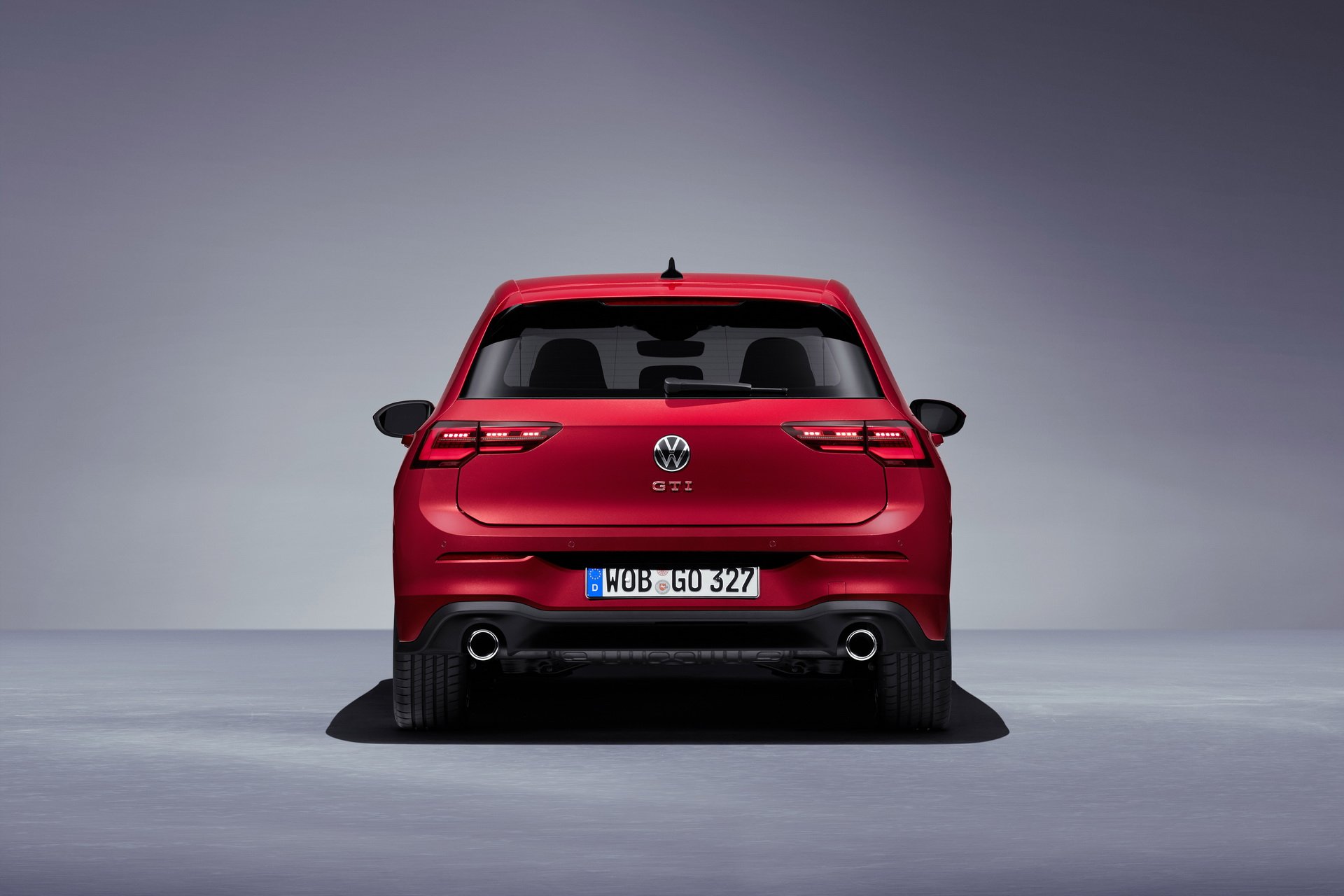 Immagine posteriore nuova Volkswagen Golf 8 GTI 2020