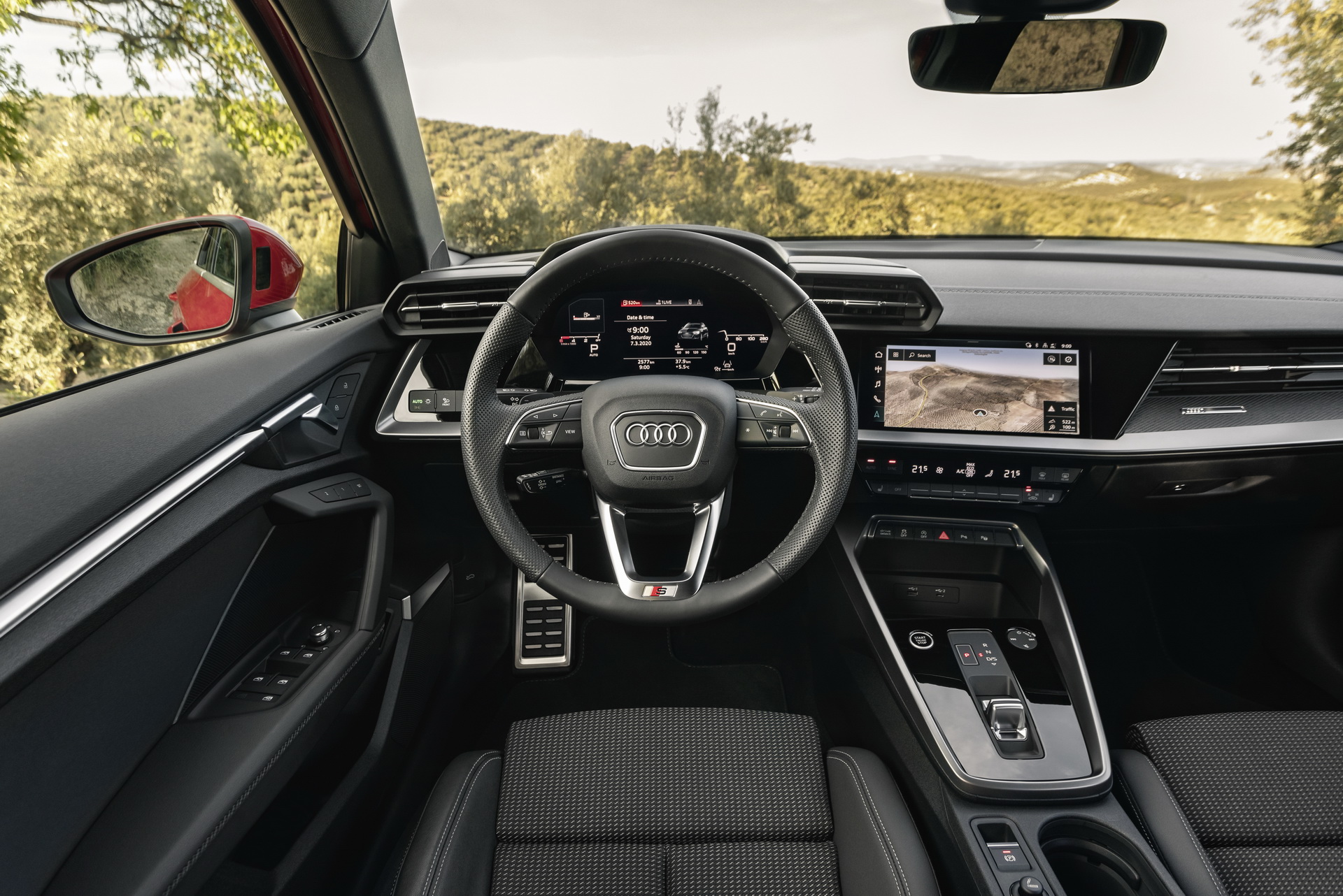 Foto interni nuova Audi A3 Sportback 2020