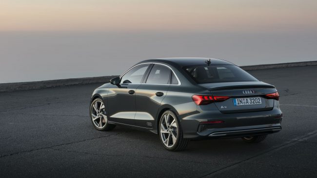 Immagine posteriore nuova Audi A3 Sedan 2020