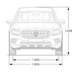 Dimensioni Altezza Larghezza nuovo Mercedes GLB