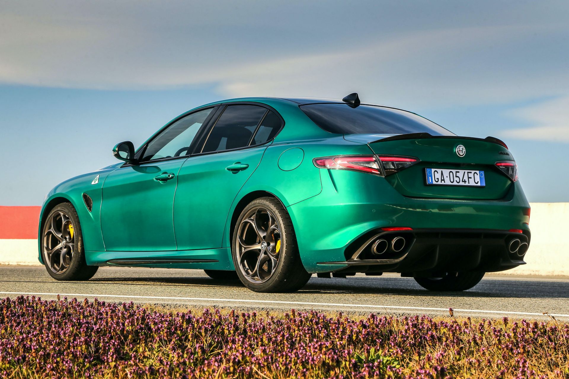 Immagine Posteriore Nuova Alfa Romeo Giulia Quadrifoglio 2020