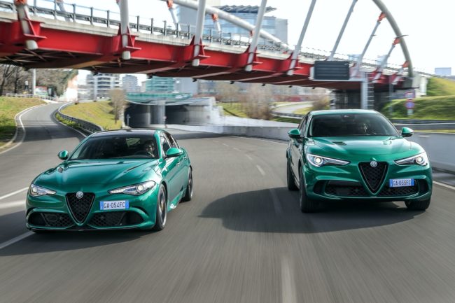 Immagini Alfa Romeo Stelvio e Giulia Quadrifoglio 2020