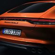 Immagine posteriore nuova Porsche Panamera 2021