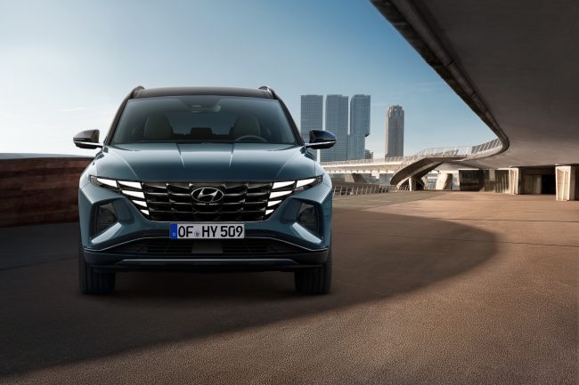 Immagine frontale nuova Hyundai Tucson 2021 Immagine frontale nuova Hyundai Tucson 2021