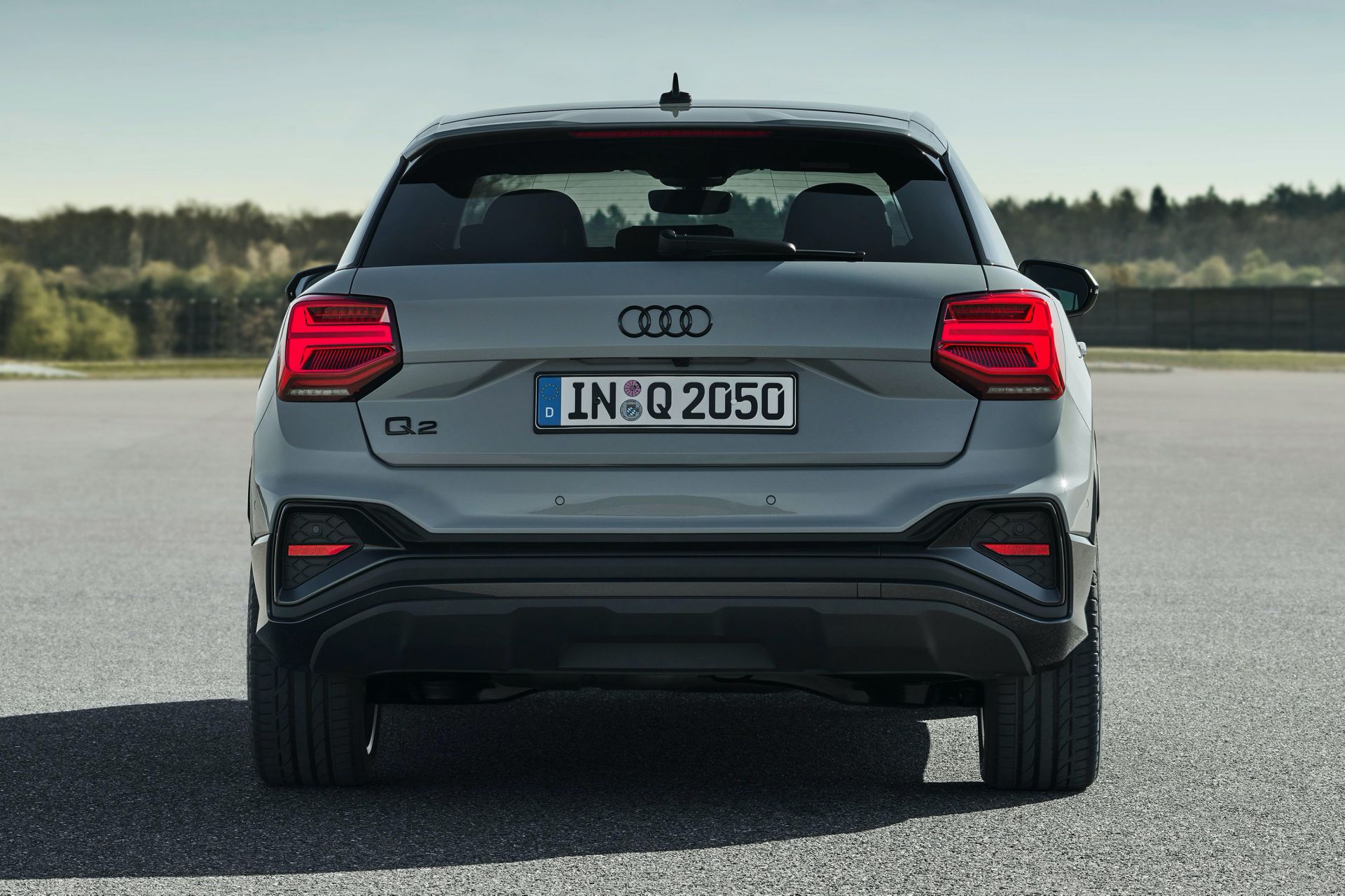 Immagine posteriore nuova Audi Q2 restyling 2020