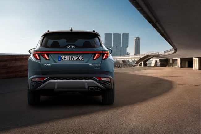 Immagine posteriore nuova Hyundai Tucson 2021 Immagine posteriore nuova Hyundai Tucson 2021