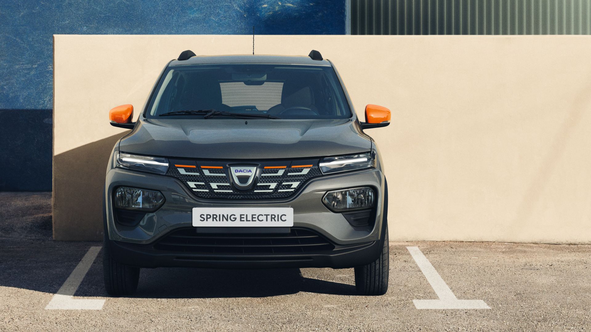 Frontale nuova Dacia Spring Elettrica 2021