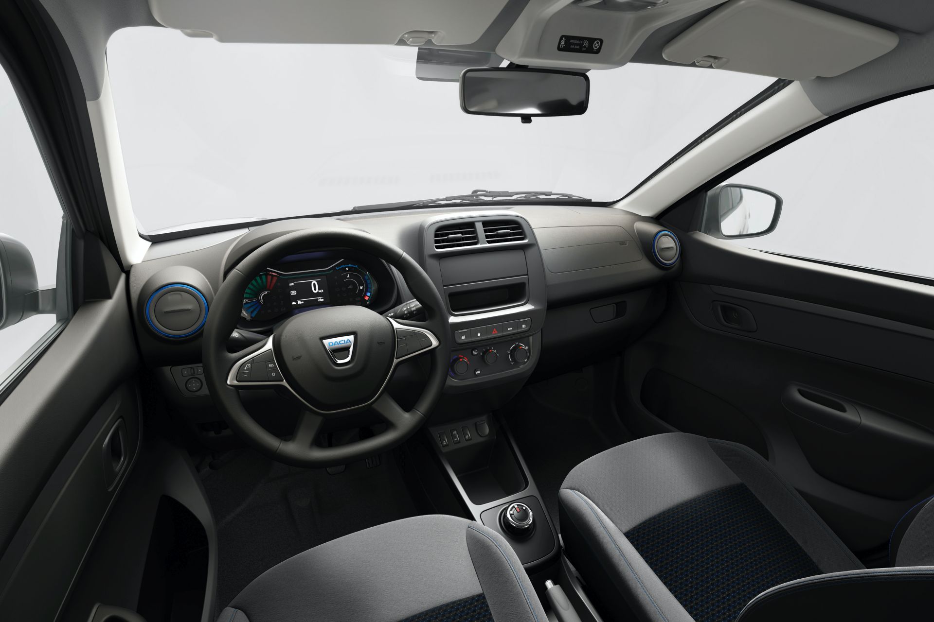 Interni nuova Dacia Spring Electric 2021