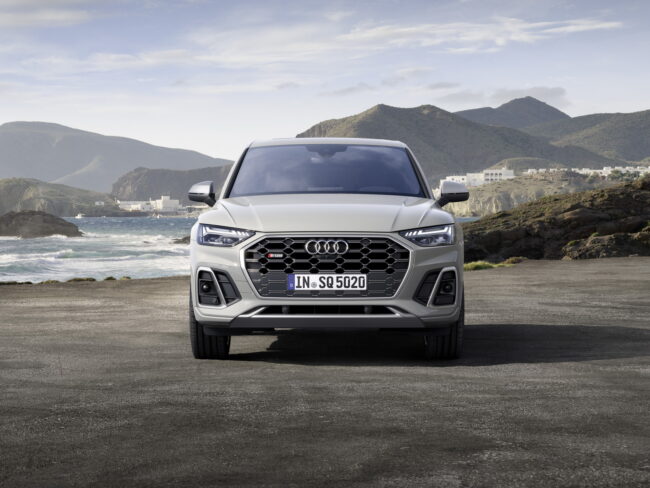 Immagine frontale nuova Audi SQ5 Sportback 2021 Immagine frontale nuova Audi SQ5 Sportback 2021