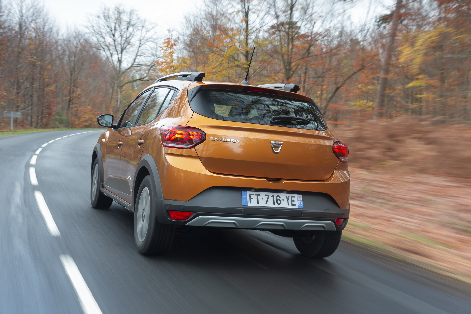 Immagine posteriore nuova Dacia Sandero Stepway 2021