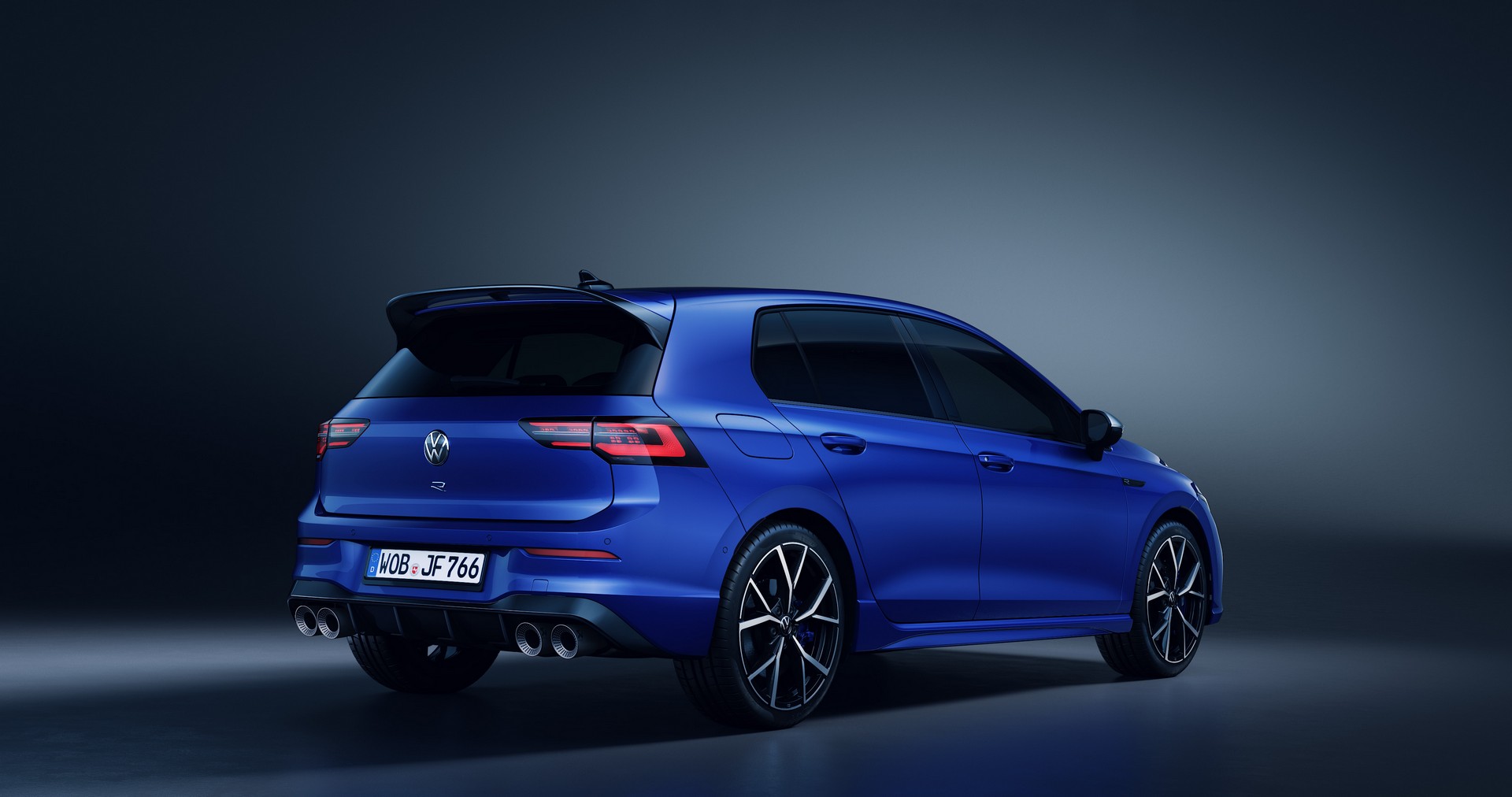 Immagine posteriore nuova VW Golf R 2021