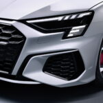 Dettagli finiture lucide nere nuova Audi A3 Sportback 45 TFSI ibrida plug in
