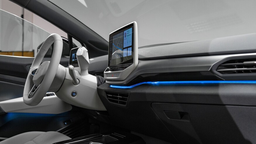 Foto dettagli interni nuova Volkswagen ID 4 2021