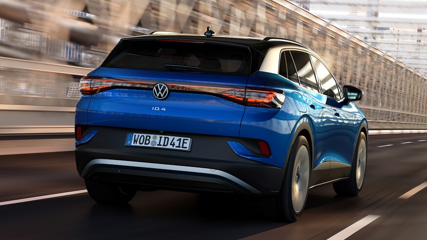 Foto posteriore nuova Volkswagen ID 4 2021