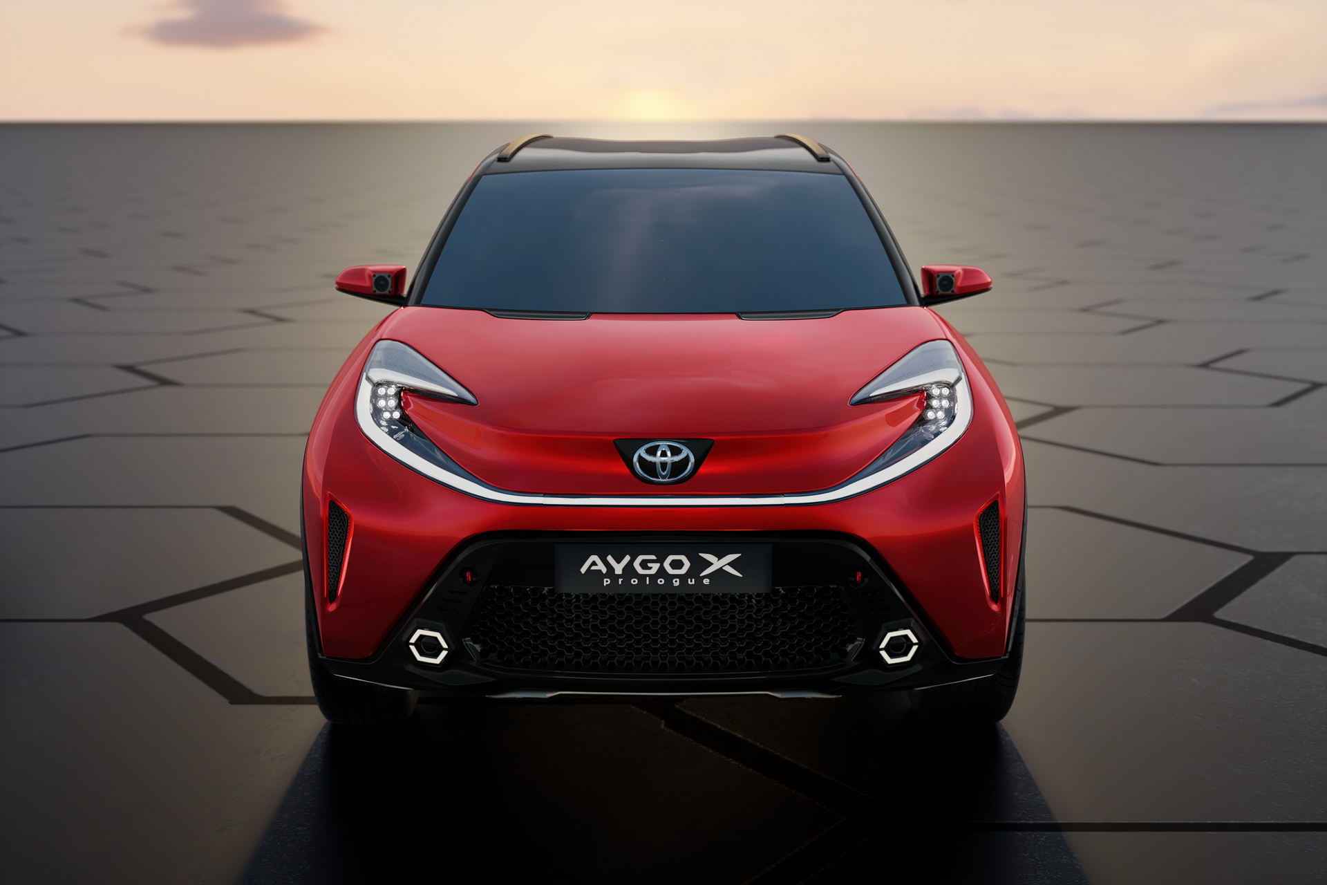 Concept nuova Toyota Aygo X 2022 immagine frontale