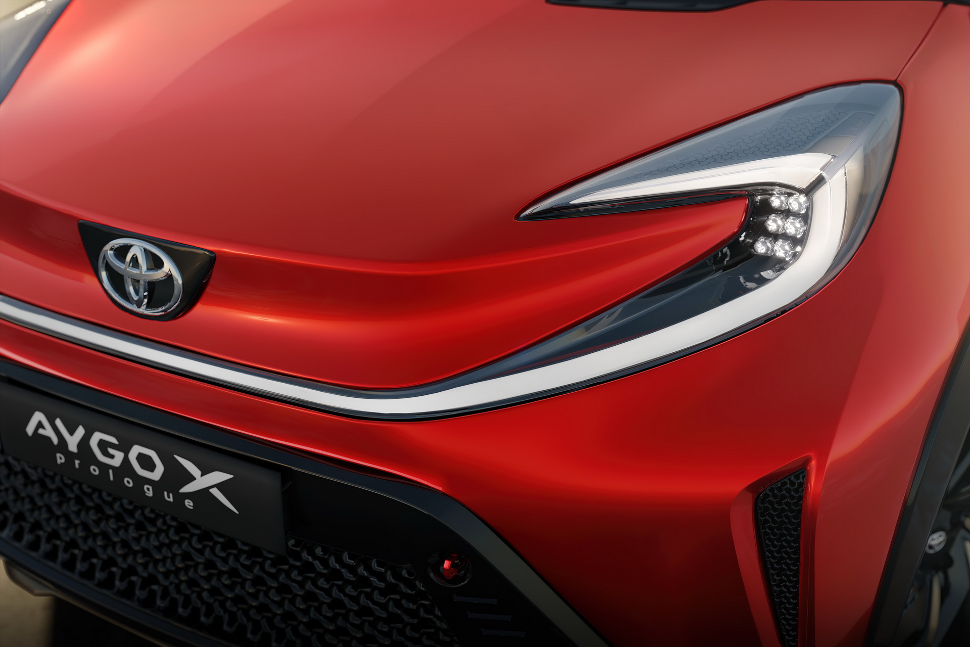 Fari nuovo Toyota Aygo X