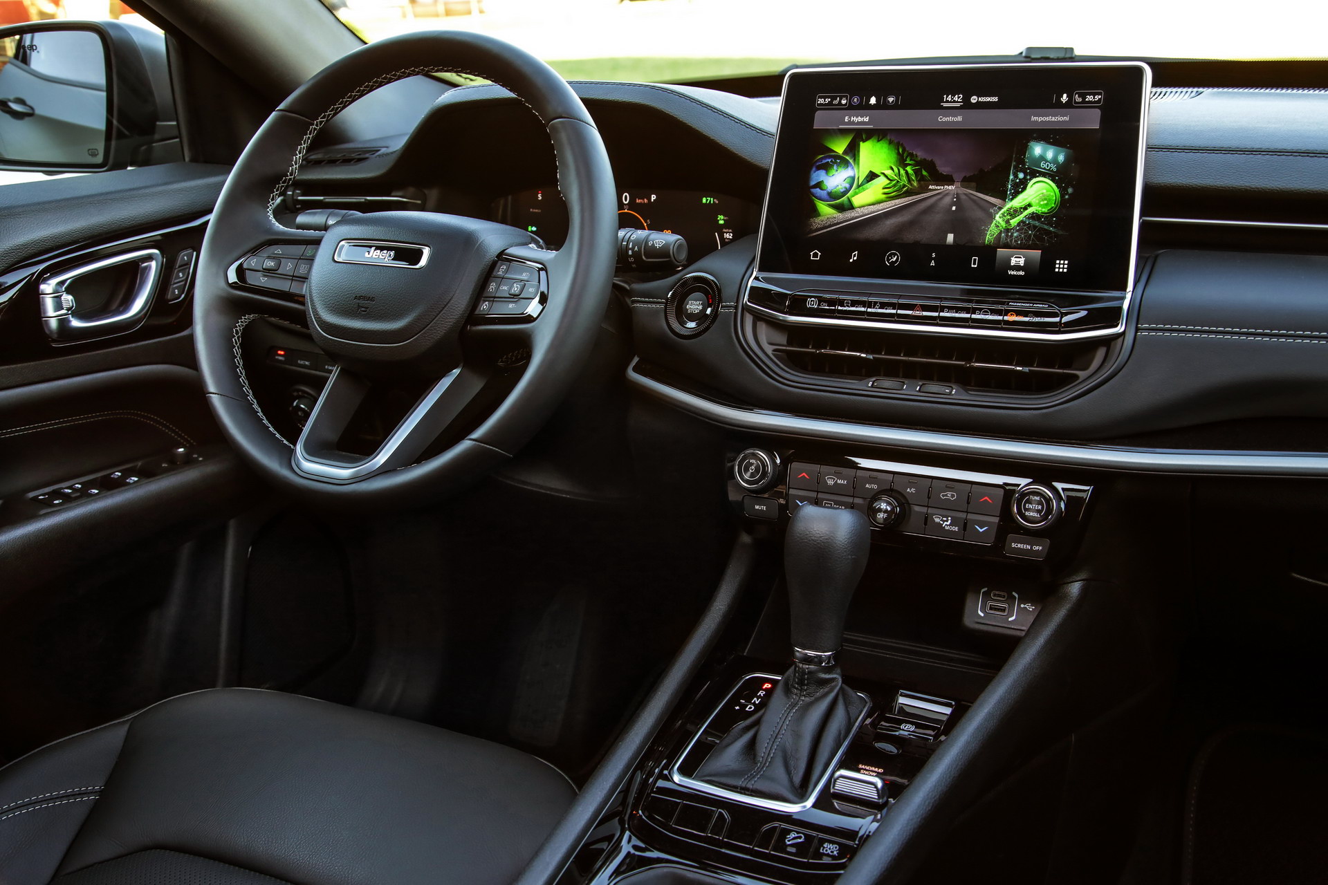 Dettagli interni nuova Jeep Compass 2021 Restyling