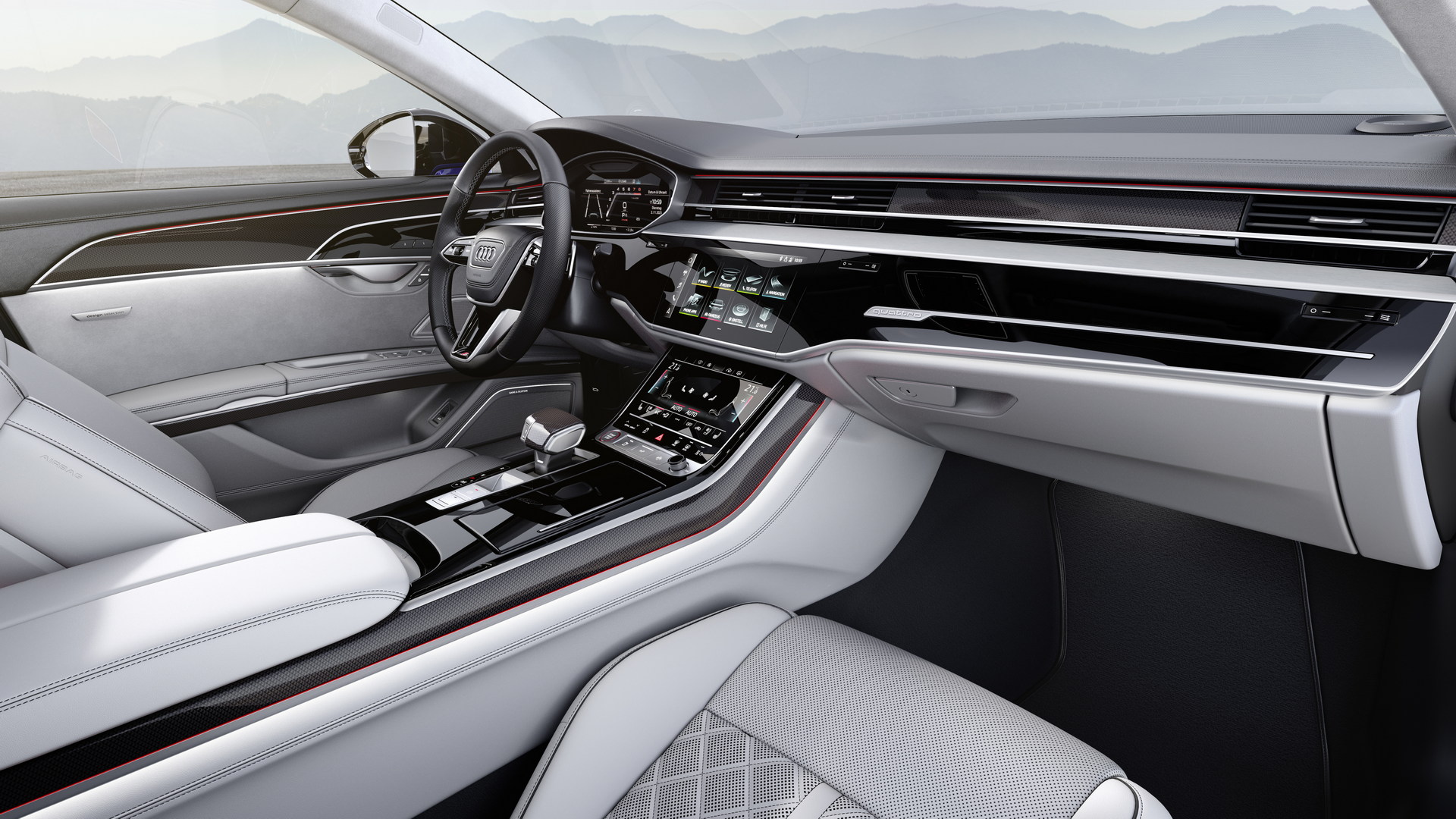 Foto plancia nuova Audi A8 2022