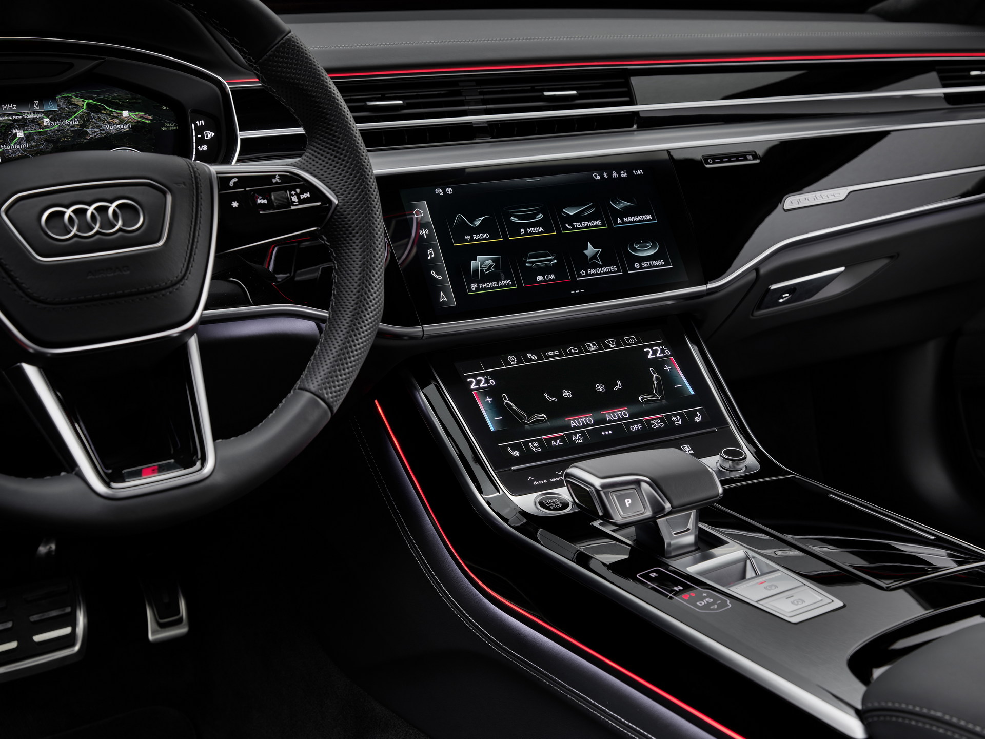 Interni Audi A8 restyling