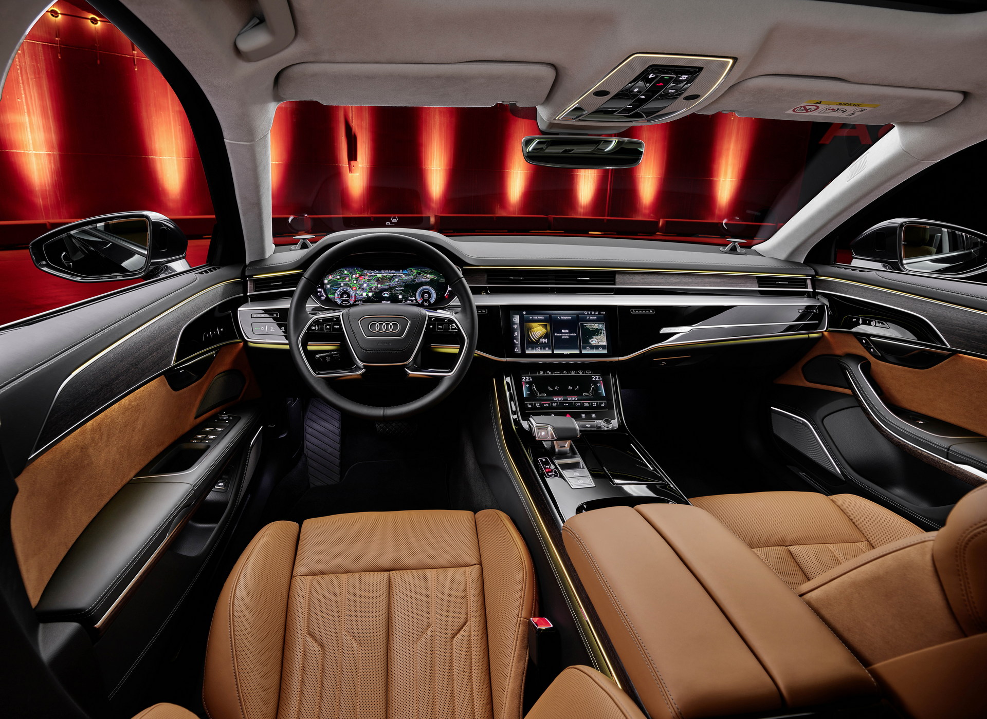 Interni nuova Audi A8 facelift 2022