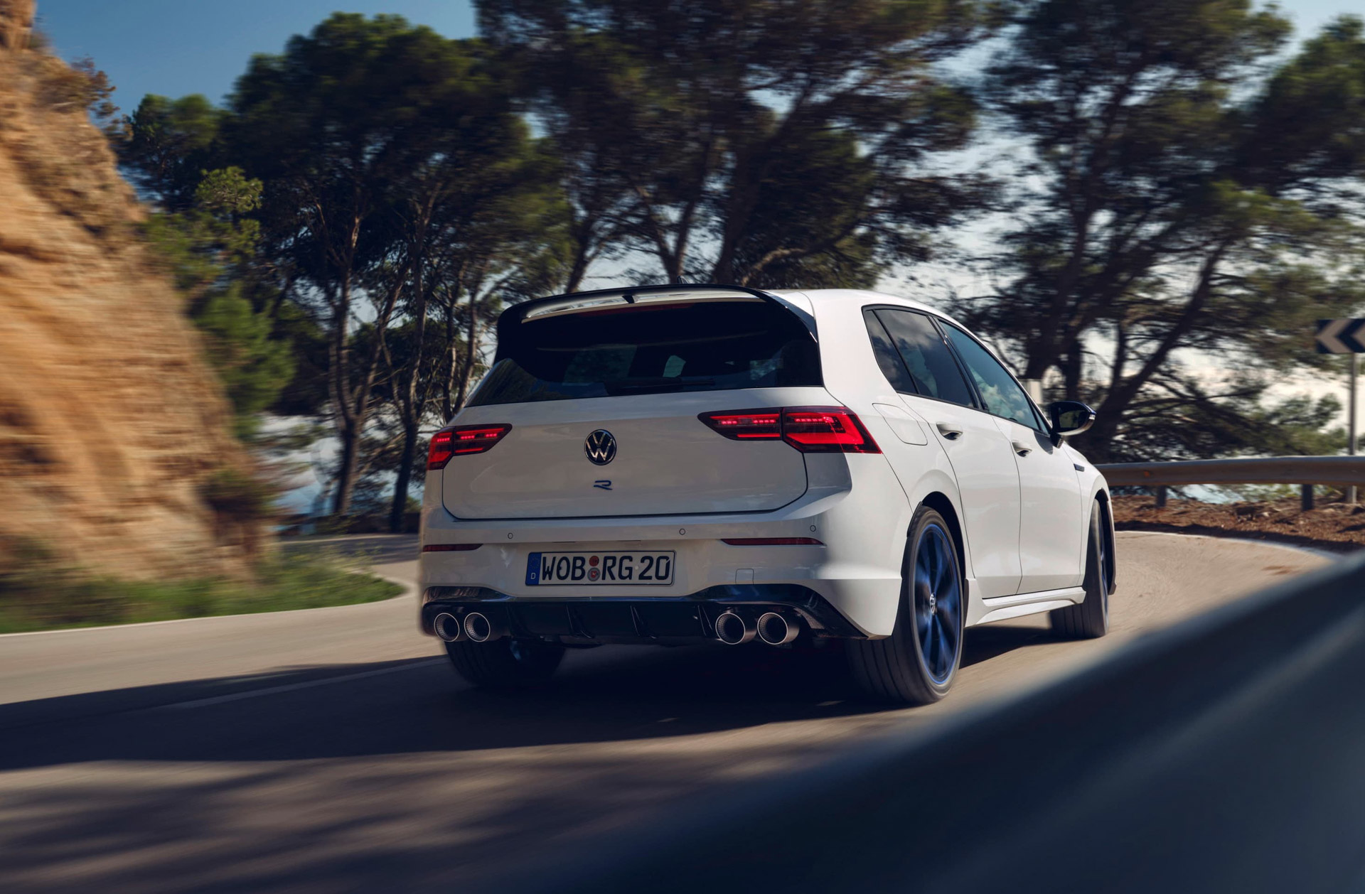 Posteriore nuova VW Golf R 20 Years Edition