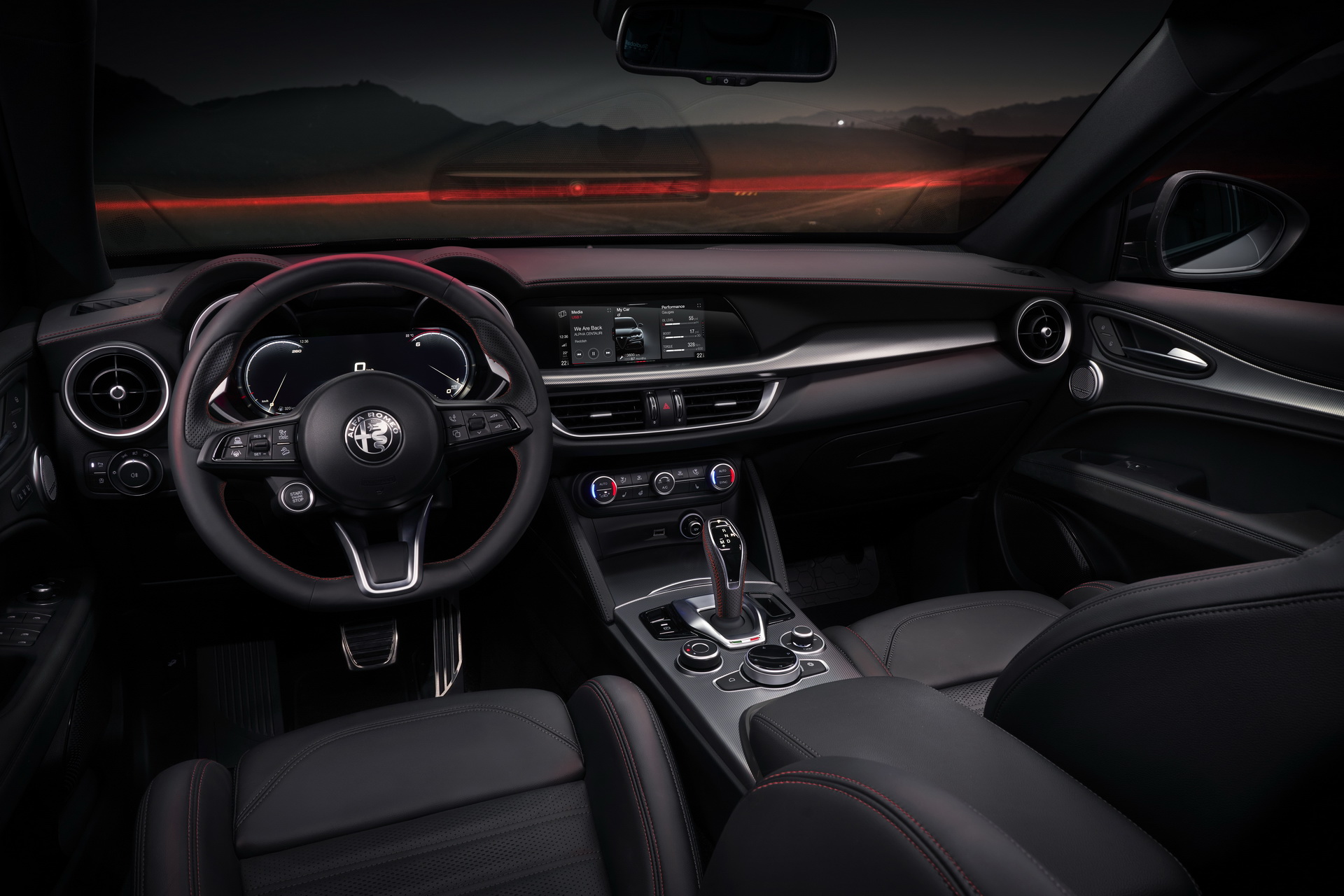 Foto interni nuovo Alfa Romeo Stelvio 2023 restyling