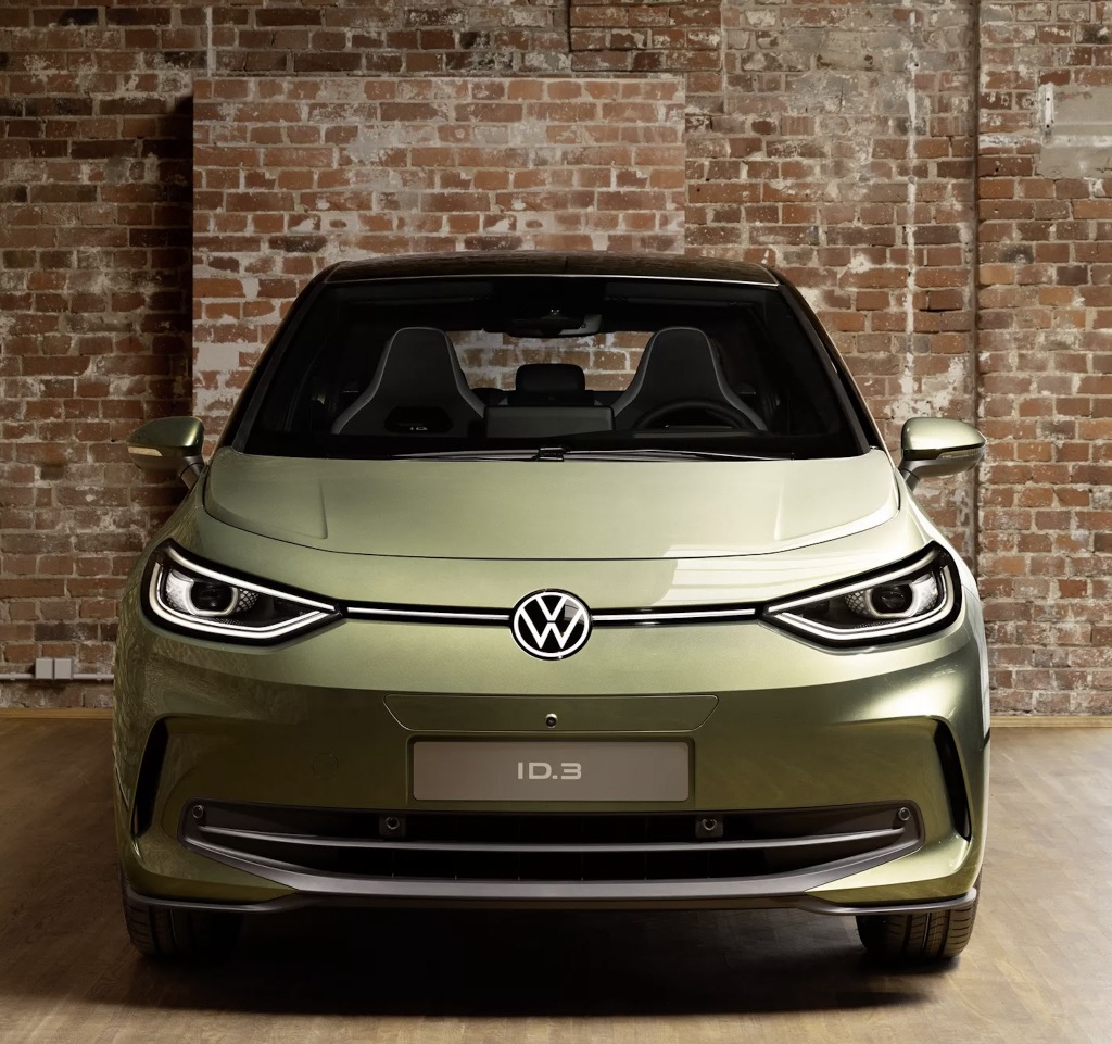 Foto frontale nuova VW ID.3