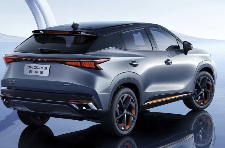 Posteriore nuovo suv cinese Chery Omoda 5