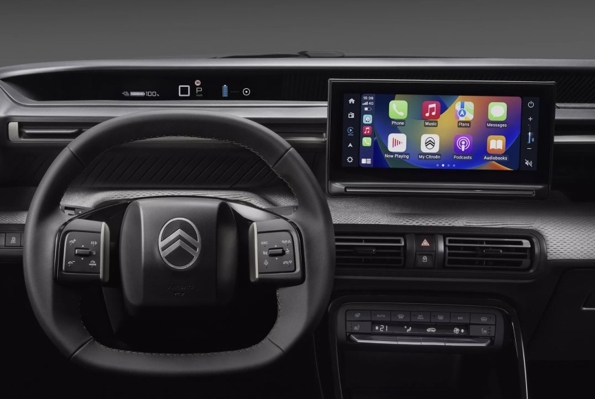 Immagine interni nuova Citroen C3 elettrica