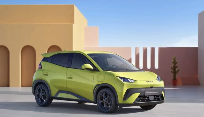 Nuova city car elettrica BYD Dolphin Surf 2025