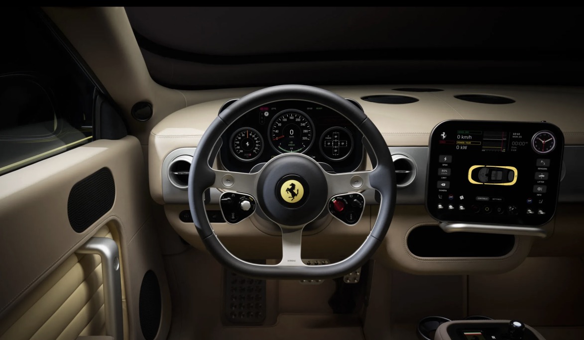 Interni nuova Ferrari LUCE Elettrica